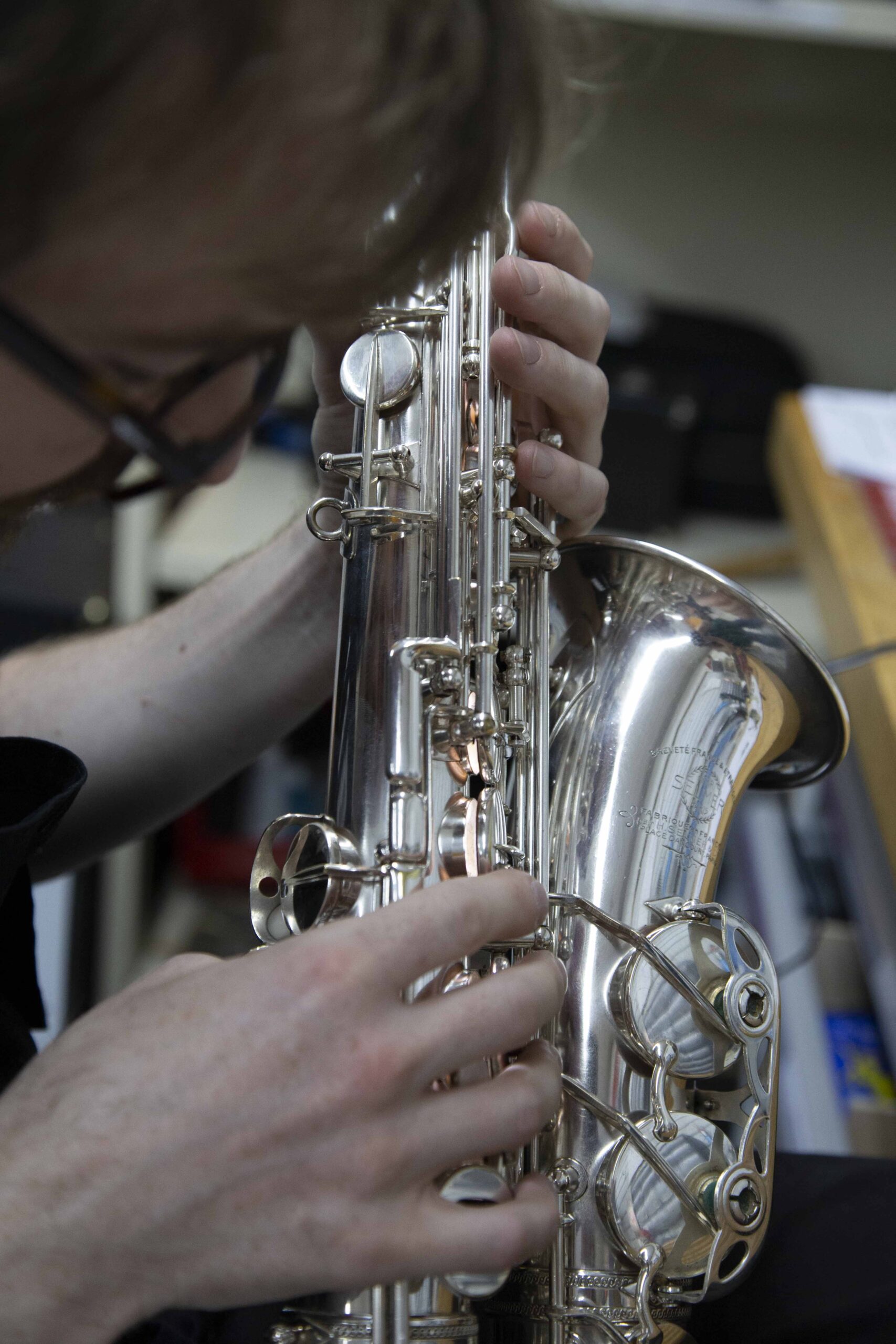 Remise en état d’un saxophone alto Selmer Balanced Action