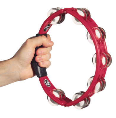 Latin Percussion LP151 Cyclops Steel Jingles Red Hand Held