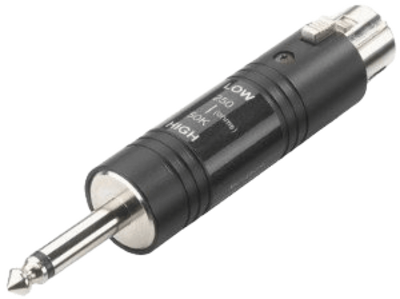 JTS MA-250K Mic Adapter XLR Low / Jack High Impedance