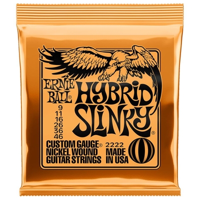 Ernie Ball 2222 Nickel Wound .009-.046 Hybrid Slinky