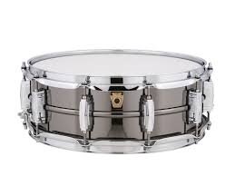 Ludwig LB416T 14x5 Black Beauty noirSmooth Brass Shell Black Nickel Plated 10 Imperial Lugs P85AC Throw Off : photo 1