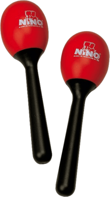 Nino EGG-Maracas Plastic Red / Red