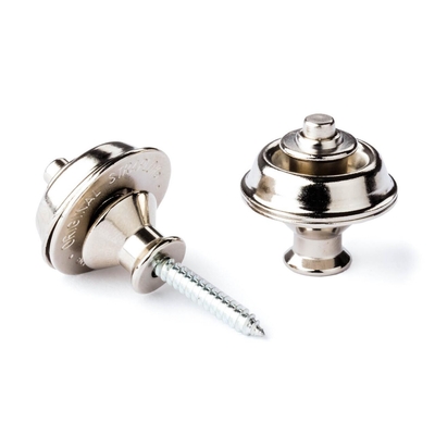 Dunlop SLS1031N Straplock System Dual Design set of 2 Chrome