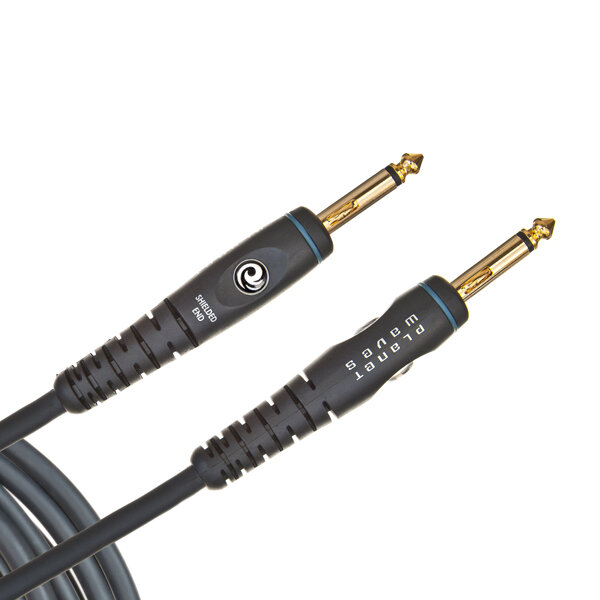 Planet Waves Custom Gold Jack Mono Male 6.3mm / Jack Mono Male 6.3mm 6.08m With Compression Spring (PW-GCS-20) : photo 1