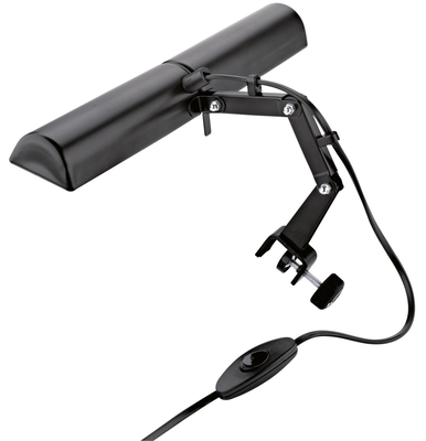 K & M 122/6 Double music stand light - black