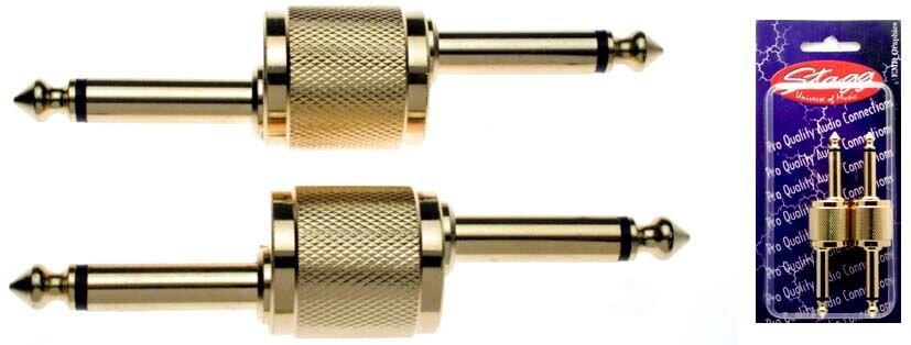 Stagg AC-PPD 6.35mm Mono Male Jack / 6.35mm Angled Male Jack : photo 1