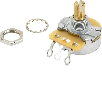 Fender Pure Vintage 250K Split Shaft Potentiometer with Mounting Hardware