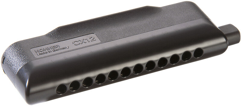 Hohner CX 12 Black in Chromatic C with pusher : photo 1