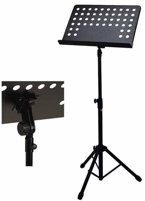 BSX 900750 Lutrin noir à plateau perforé