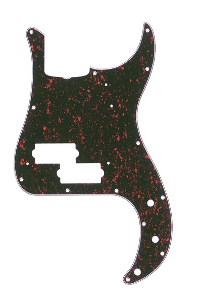 Fender Pickguard Precision Bass (with Truss Rod Notch) 13-Hole Vintage Mount Tortoise Shell 4-Ply : photo 1