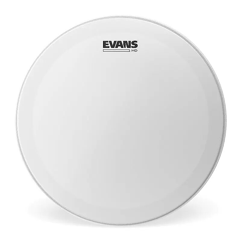 Evans Genera HD snare batter with muffle ring double ply coated white 14