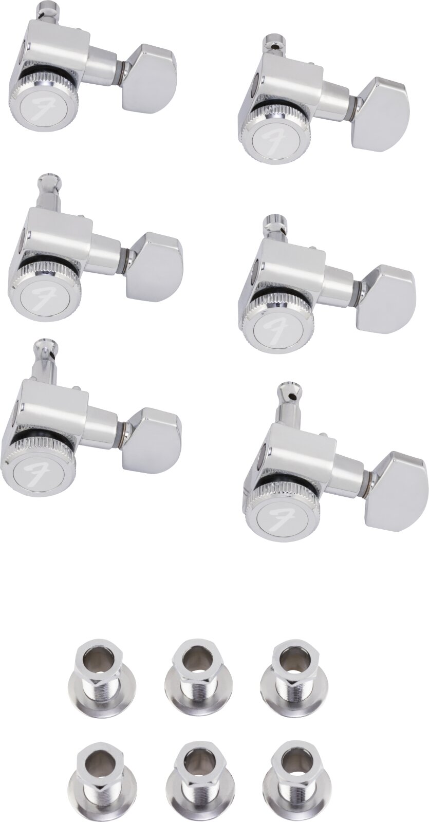 Fender Locking Stratocaster/Telecaster Staggered Tuning Machines (Polished Chrome) (6) : photo 1