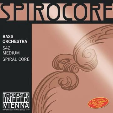 Thomastik Kontrabasssaiten Spirocore mittleres Orchester 4/4 Set : photo 1