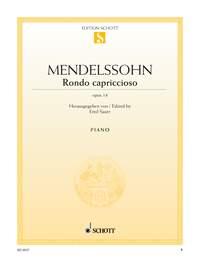 Rondo Capricioso Opus 14 Felix Mendelssohn Bartholdy Klavier Buch ED0 537 : photo 1