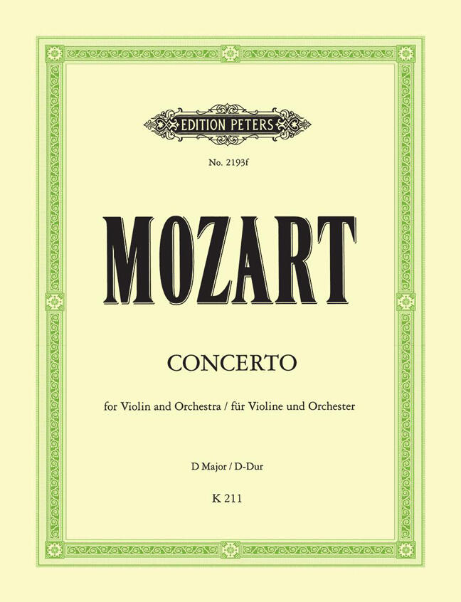 Mozart Concerto en ré majeur KV 211 / Concerto In D For Violin And Piano : photo 1