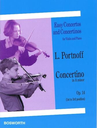 Leo Portnoff: Concertino in A Minor For Violin And Piano Op.14 : photo 1