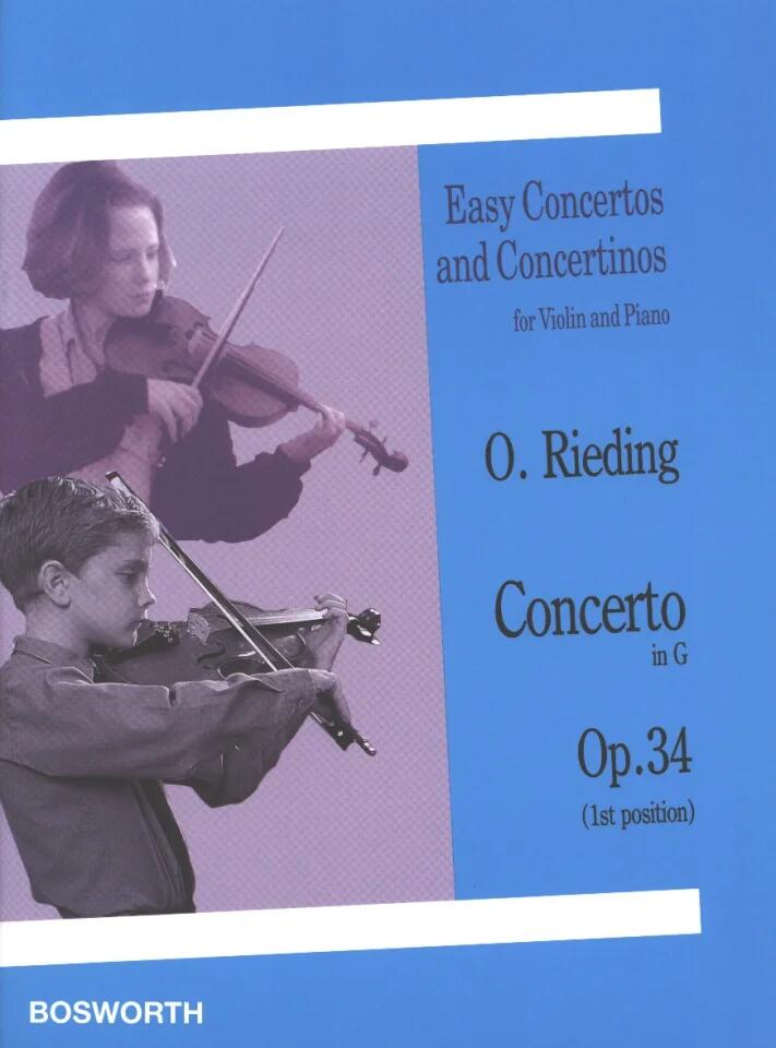 Oskar Rieding: Violin Concerto in G Op.34 (Violin/Piano) : photo 1