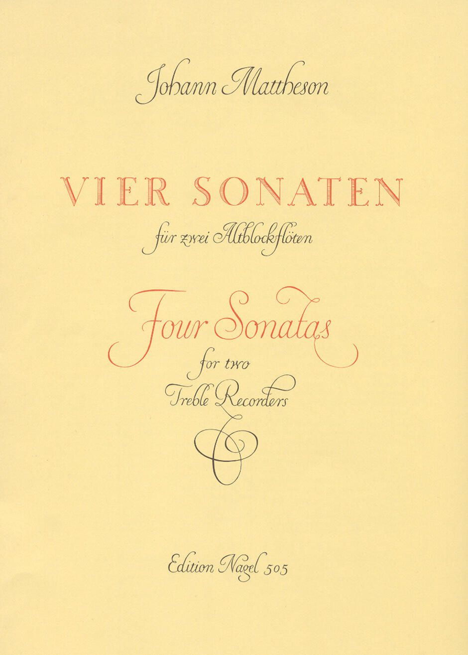 Vier Sonaten fur zwei Blockfloten 2 Treble Recorders / Sonaten Op.1 Nr.1211und 12 : photo 1