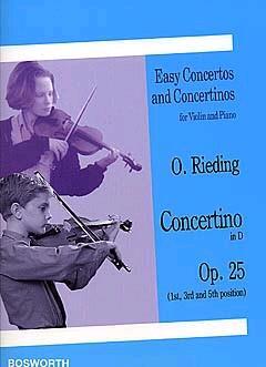 Oskar Rieding: Concertino For Violin And Piano In D Op.25 : photo 1