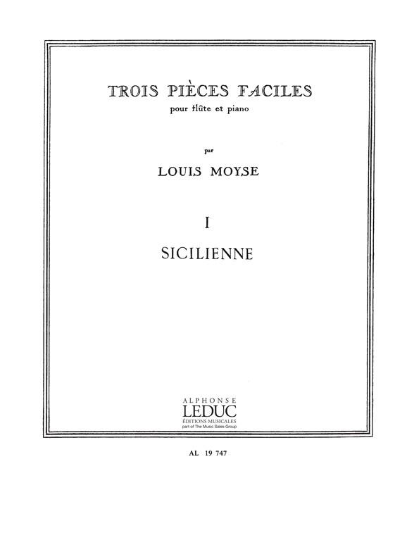 Alphonse 3 Pièces Faciles No. 1: Sicilienne : photo 1