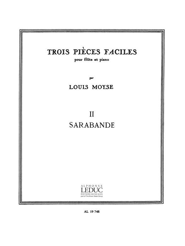 Alphonse 3 Pièces Faciles No. 2: Sarabande : photo 1