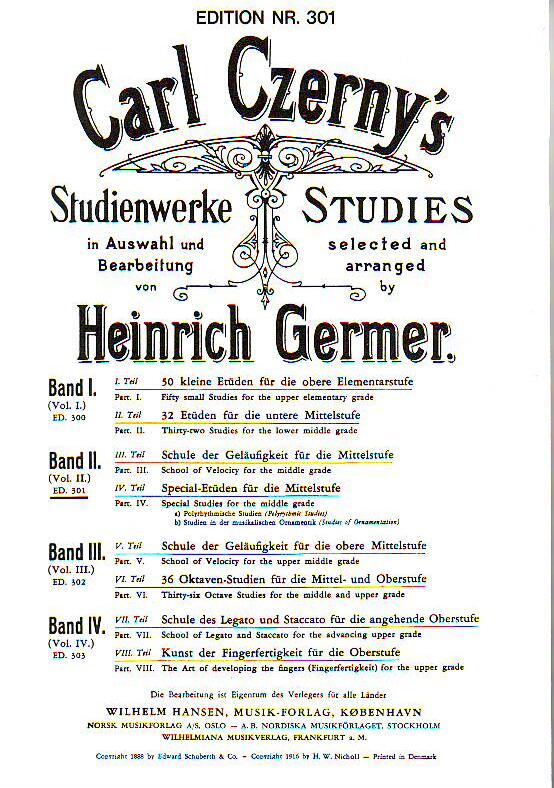 Edition Wilhelm Hansen Czerny-Germer Etudes 2 : photo 1