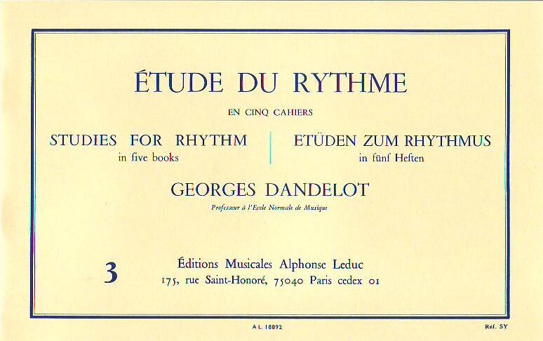Alphonse Etude du rythme vol. 3 Rythmes simultanés : photo 1