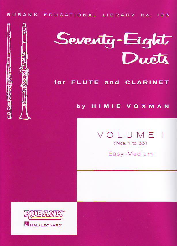 78 / Seventy-Eight Duets for Flute and Clarinet Vol. I : photo 1