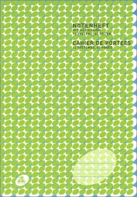 HUG Musikverlage SCA12920 Carnet à 12 portées système Siestrop, 40 pages, A4