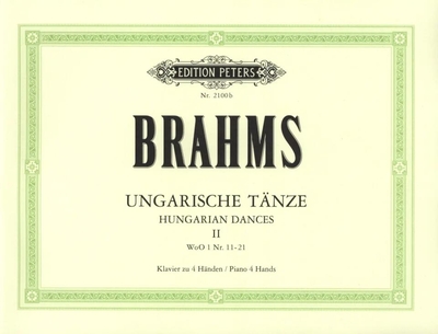 Brahms Danses hongroises vol. 2 (no. 11 à 21)Ungarische Tanze II - Hungarian dances 2 (nr. 1-21)