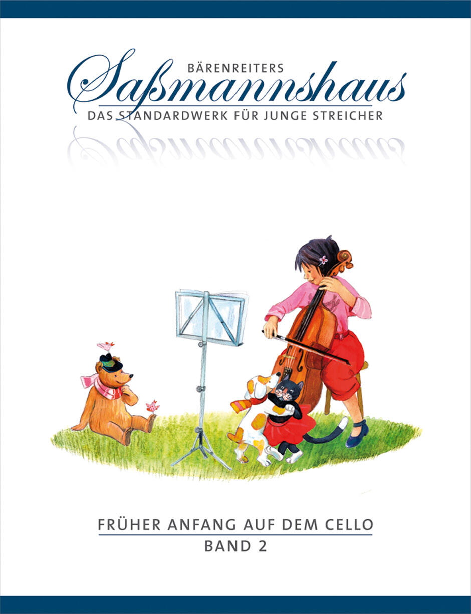 Bärenreiter Früher Anfang auf dem Cello 2 Eine Violoncelloschule für Kinder ab 4 Jahren Egon Sassmannshaus Cello Buch BA9692 (BA9692) : photo 1