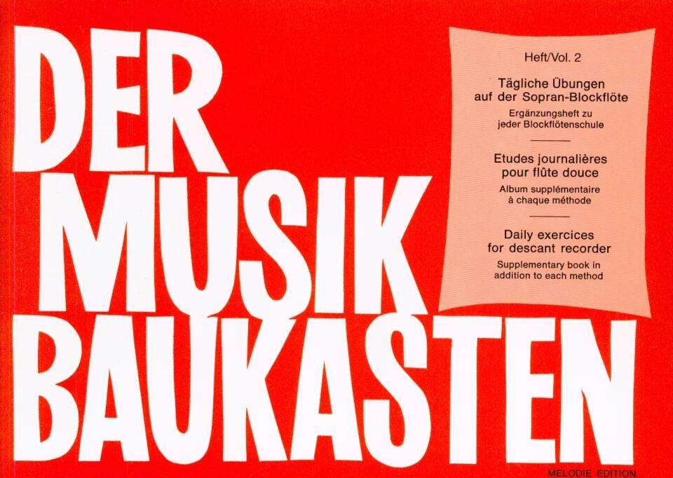 Der Musik Baukasten études journalières vol. 2 : photo 1