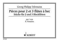 Schott Music Pièces pour 2 et 3 flûtes à bec : photo 1