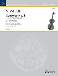 Concert 08 A Op.3 Rv522 Antonio Vivaldi 2 Violins and Piano Buch ED 1265 : photo 1