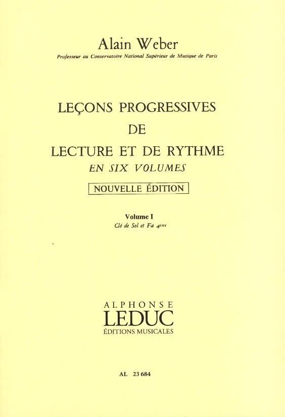 Alphonse Leduc Leçons progressives de lecture et de rythme vol. 1 : photo 1