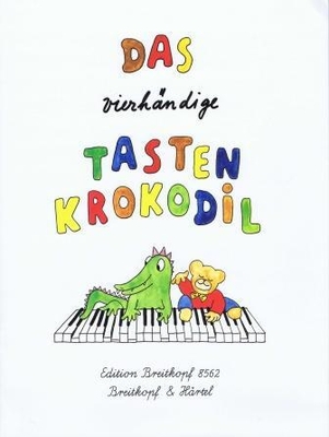 Das vierhändige Tasten Krokodil