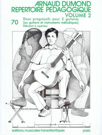 Répertoire pédagogique vol. 2 70 duos progressifs Arnaud Dumond : photo 1