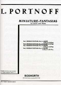 Leo Portnoff: Russian Fantasia No.2 In D Minor For Violin And Piano : photo 1