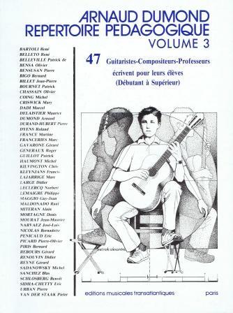 Transatlantiques Répertoire pédagogique vol. 3 La Guitare D