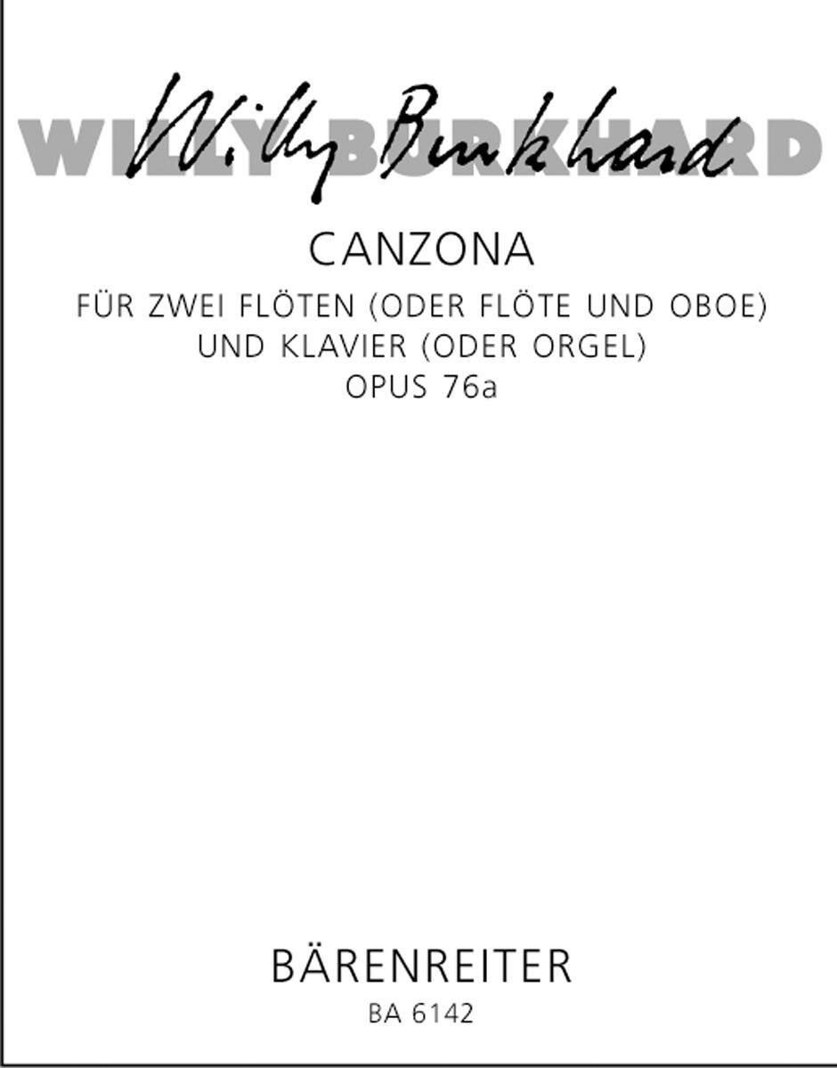 Canzona Willy Burkhard Oboe und Klavier Partitur + Stimmen BA6142 (BA6142) : photo 1