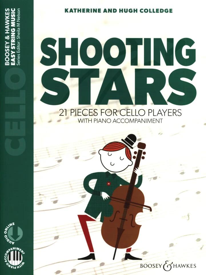 Boosey & Hawkes Shooting stars 21 Pieces For Cello PlayersVioloncelle accompagnement piano et online audio : photo 1