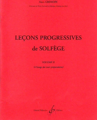 A. Grimoin : Leçons progressives de solfège vol. 2