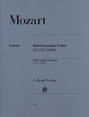 Sonate en fa majeur KV 332 (300k) - Klaviersonate F-Dur KV. 332 - Piano Sonata F major K. 332 (300k) HN178
