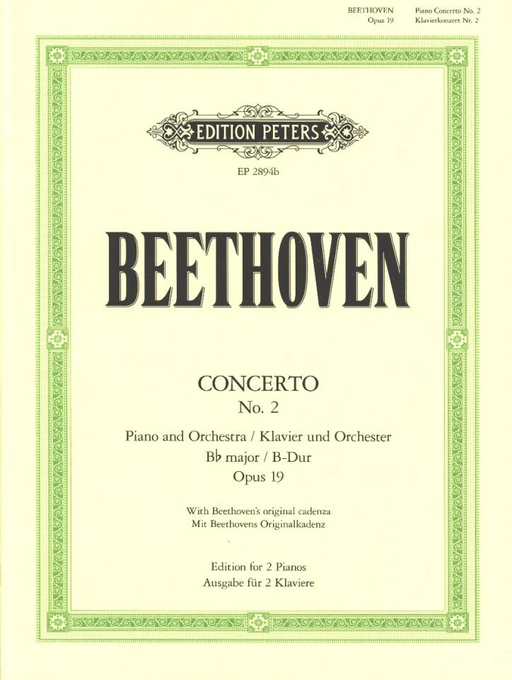 Edition Peters Concerto no 2 en sib majeur op. 19 : photo 1