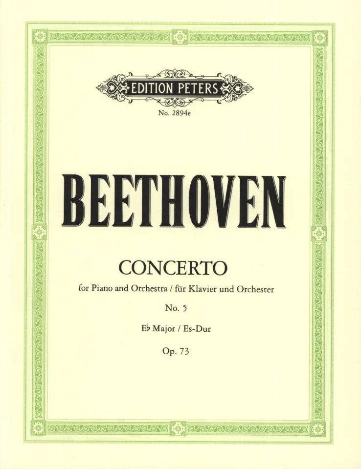 Concerto no 5 en mib majeur op. 73 