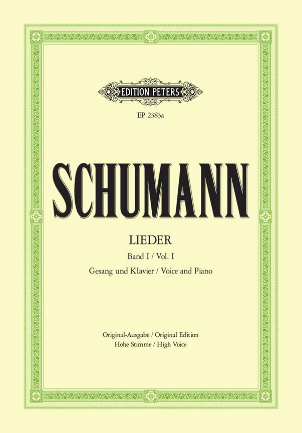 Edition Peters Complete Songs - Volume 1 Robert Schumann High Voice : photo 1