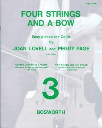 Joan Lovell/Peggy Page: Four Strings And A Bow Book 3 (Cello/Piano) : photo 1