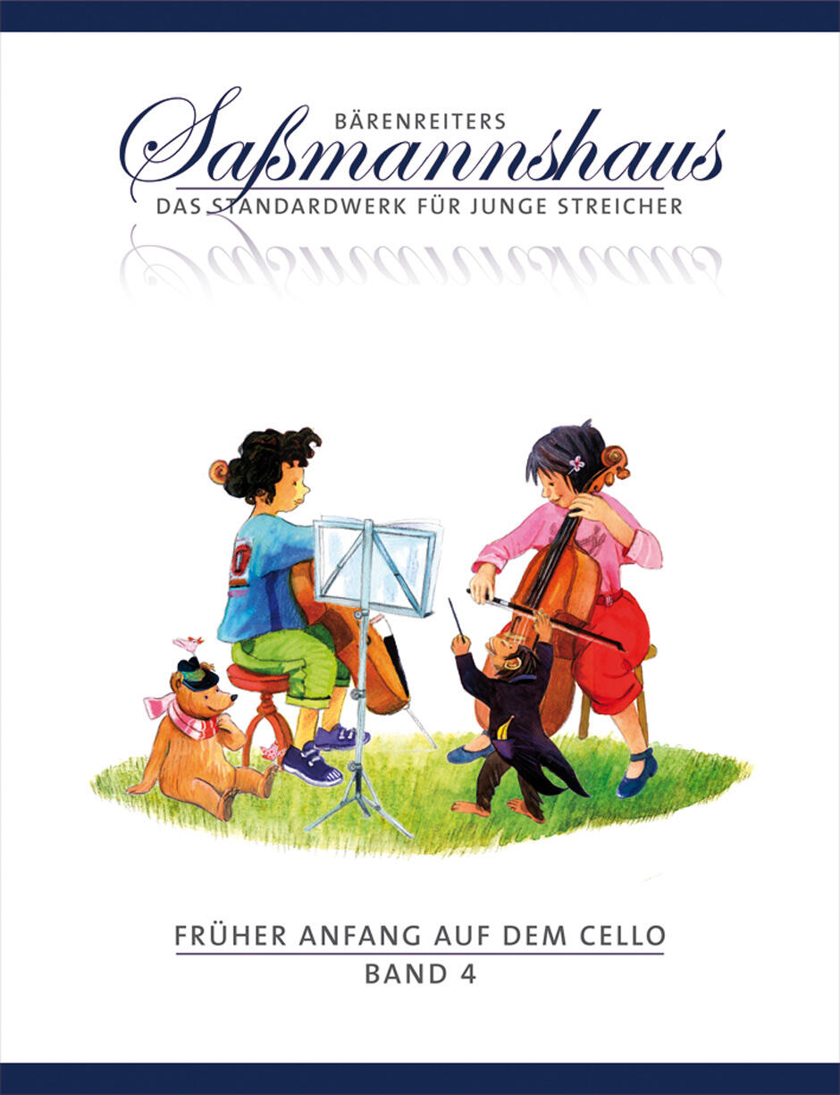 Bärenreiter Früher Anfang auf dem Cello 4 Eine Violoncelloschule für Kinder ab 4 Jahren Egon Sassmannshaus Cello Buch BA9694 (BA9694) : photo 1