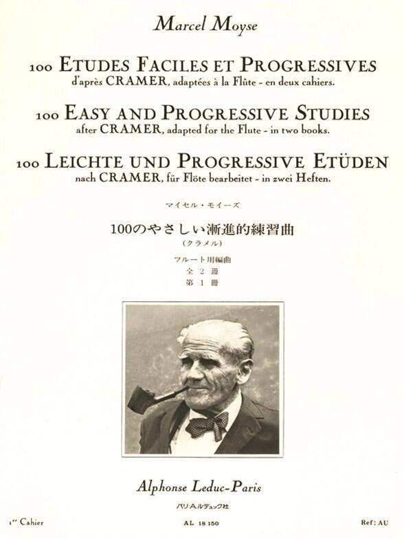 Alphonse Leduc 100 études faciles et progressives vol. 1 Marcel Moyse : photo 1