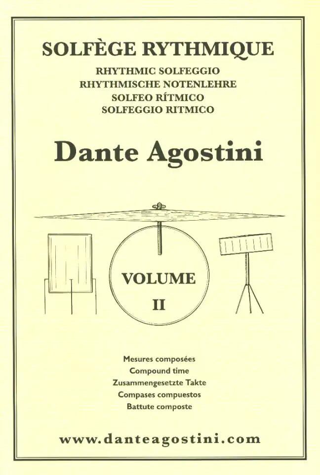Solfège rythmique - Volume 2  Dante   Schlagzeug French-English-German-Spanish-Italian : photo 1